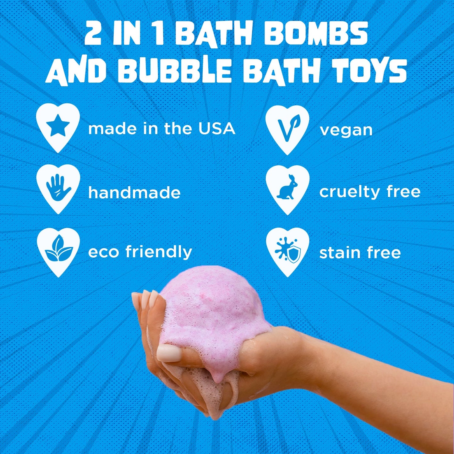Bath bomb pirulito brinquedo surpresa